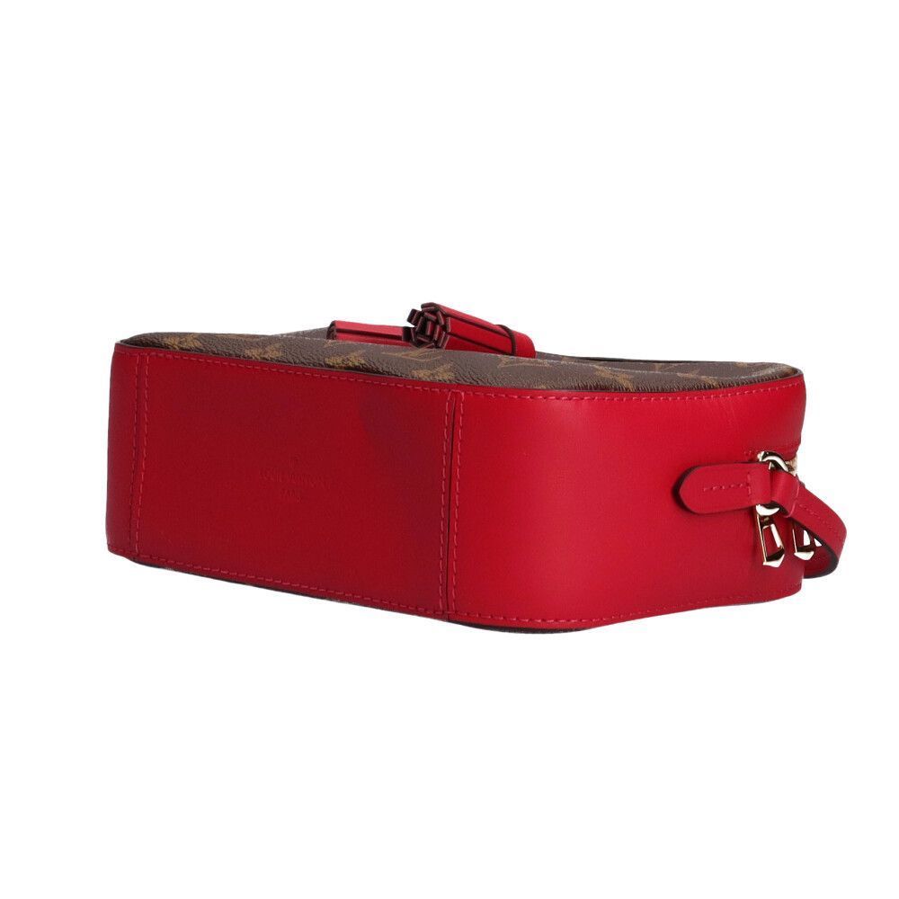 Louis Vuitton Santonge Shoulder Bag Damier Ebene Red - Picture 7 of 9